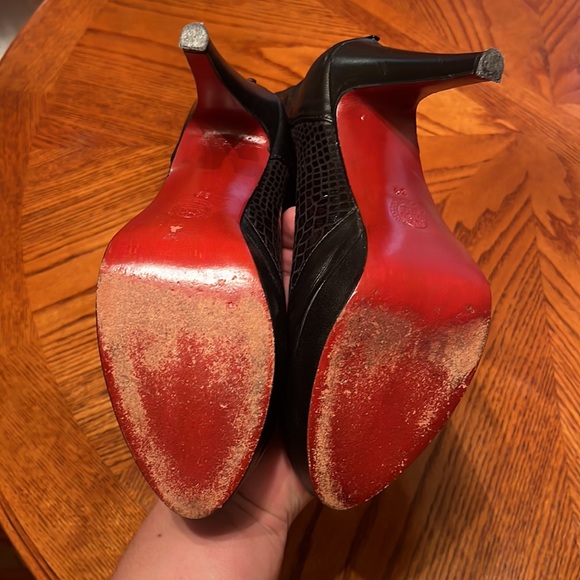 Miguzzi heel boots. Black Snakeskin design. Size 39 - Picture 6 of 6